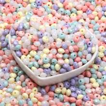 200 piezas de cuentas acrílicas de ábaco multicolor de 6mm - Adecuadas para manualidades de joyería, artesanía y accesorios DIY