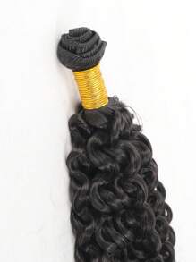 WALSDI 1&3 Bundles 14"16"18"22"26"Inch Black Yaki Straight Bundles Extensions, Yaki Bundles Natural Black Yaki Straight Synthetic Hair Extensions For Women DIY Hairstyle - Black - View 3