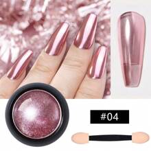 镜面粉 - 激光全息香槟金、奢华金、超光泽金属美甲粉 - 彩色 - 查看 14