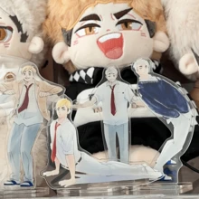 4pcs/Set Funny Anime Teenager Style Acrylic Standing Display Decoration Desk Decor Set - Multicolor - View 4