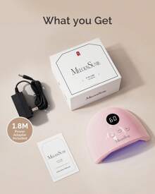 Melody Susie UV LED Nail Lamp, P-PLUS30F UV Nail Light For Gel Nails With 3 Timer Settings, Professional Nail Dryer For Salon & Home Use,Christmas Gifts - 粉色 - 查看 8