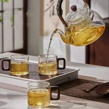 Taza deé de cristal resistente al calor con de nogal, juego de tazas de Espresso de 120ml, taza de café molida, vasos, utensilios para haceré, 1 Uds. 31SV - Gris - Ver 9