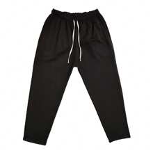 Pants Talla 38 Para Caballero Pantalones Deportivos De Felpa - Negro - Ver 3