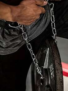 1 chiếc đai lưng tập tạ Neoprene có dây xích dùng cho tập thể hình, tập kéo xà, tập tạ, tập sức mạnh, dây đai thắt lưng - Nhiều màu - Xem 5