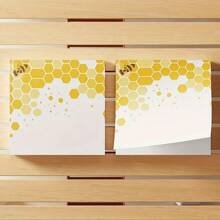 4 Packs Of Sticker Notes 3x3 Inches, 1 Pack Of 50 Cute Bee Sticker Notes School Office Home Supplies Student Teacher Gifts