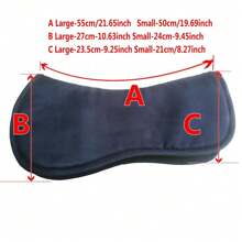 TGW RIDING HORSE MEMORY FOAM CONTOUR HALF PAD, FULL, PONY Equestrian Slow Rebound Shock-Absorbing Saddle Pad, Suitable For Horse Back Shock Absorption - Multicolor - View 4