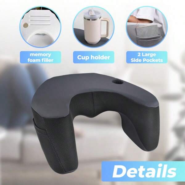 Memory Foam Reading Bed Pillow, Oversized Back Cushion For Gaming, Laptop Work, Adults, For Reading, Working, Playing, Resting On Bed, Floor, Sofa Gifts Birthday Graduation Chair Office Chair Chair Cushion Seat Cushion
