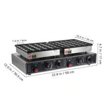 Maquina Electrica Industrial Comercial Doble Mini Hotcakes - Negro - Ver 7