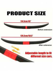 Alerón trasero ajustable universal para automóvil, con 3 niveles de ajuste - Unitalla - Ver 4