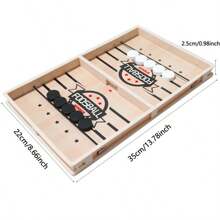 Children's Wooden Flick Chess Board Game, Educational Interactive Parent-Child Toy For Thinking & Training