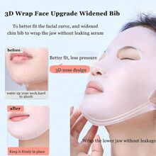 1pc Reusable Anti-Wrinkle Silicone Face Mask Holder For Sheet Masks, Moisturizing Facial Mask Cover, Prevent Evaporation, Beauty Face Tool ,For Mask Skincare Face Tool And Reusable To Prevent Evaporation, Face Care,For Sheet Masks, Moisturizing Facial Mask Cover, Prevent Evaporation, Beauty Face Tool,Beauty & Makeup Tool,Silicone Mask,Face Mask Skin Care,Sleep Mask,Gift For My Mother,Mother's Day,Skin Care Tools,Home Essentials,Face Shield