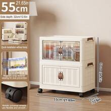 5/4/3/2/1 Layer Storage Cabinet, Home Folding Wardrobe, Clothes Organizer, Snack Cabinet, Baby/Kids Storage, No Assembly Required - Multicolor - View 21