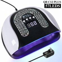 LIMEGIRL 全新大功率快干指甲灯，LED 指甲烘干机 UV 凝胶指甲固化灯 57 个 LED 指甲灯专业用于凝胶抛光干燥，美国插头 - 白色 - 查看 10