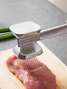 1 pieza/Pequeño/Mediano/Grande Ablandador de carne para el hogar de aleación de aluminio, martillo para bistec de doble cara, mazo de carne sólido, herramienta de cocina