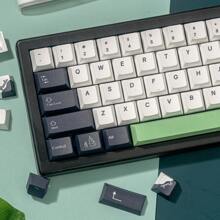 shsosk Teclas personalizadas con perfil OEM, con tema de panda, tinte sublimado en PBT y katakana translúcidos - Multicolor - Ver 2