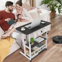 Mesas Para Jardín,mesa Para Laptop Ajustable Mesa Laterales Mesas De Reunión,mesas Laterales,ajustable Escritorio 3 Piso Mesa Para Laptop Altura Ajustable Mesa Laterales 60cm - Negro - Ver 6