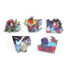 Disney 1/5 Pcs Creative Cartoon Brooch Set Personalized Fashionable Spider Man Enamel Pin Backpack Clothing Jewelry Metal Badge Accessories A Gifts For Friends