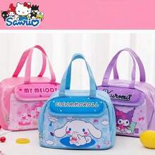 Sanrio 1 szt. Sanrio Hello Kitty Melody Laurel Dog Kulomi Student Izolowana Torba Lunch Box Dziewczęca Duża Torba Bento Duża Pojemność Torba Lunchowa Z Ryżem Torba Lunchowa