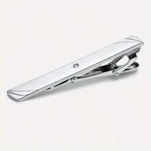 1 pieza/Set de 5 piezas Juego de Clips para Corbata de Metal para Hombre, Clips de Corbata Formales de Color Plateado, Diseño de Moda de Negocios, Regalos para el Día del Padre - clip de corbata - Ver 9