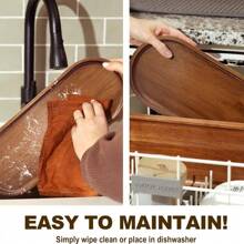 Oval Wooden Tray, Clean And Tidy, Essential For Home