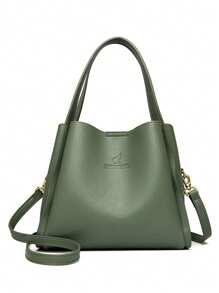 Bolsos de mano suave de alta calidad para mujer, bolsos de hombro casuales, bolsos de diseñador de lujo de gran capacidad para damas