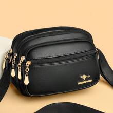 Genuine Luxury 3 Layers Handbags Women Bags Designer HIgh Quality Leather Crossbody Bags For Women 2024 Shoulder Bag - Black - View 2
