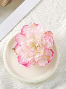 1pc Bohemian Artificial Flower Hair Clip, Suitable For Beach, Resort, And Photo Shooting