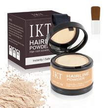 ikt Polvo para el cabello - Cobertura instantánea, efecto de maquillaje natural - Adecuado para cabello ralo y retoque de raíces - Incluye aplicador de esponja, portátil - Multicolor - Ver 17
