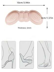 5 件装鞋跟垫、舒适鞋垫、鞋跟缓冲垫、防摩擦垫、足部护理鞋跟保护垫、自粘鞋跟衬垫