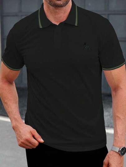 Shendy Vendy Playeras Polo de Hombre Manga Corta Look Casual Camisa Polo Hombres Ajuste Holgado, Transpirable, Resistente a las Arrugas