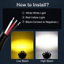 2pcs 60W Driving LED Lights Motorcycle Headlight 60W Double Color White 6000K High Beam Amber 3000K Low Beam LED Fog Sport Lights For Cars ATV UTV Motorcycle Car Accessories Car Must Haves Accesorios Para El Carro Car Light