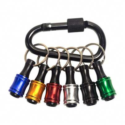 Suporte de cabeça de chave de fenda com cabo hexagonal de soquete 1/4, adequado para broca de impacto, haste de extensão de chaveiro, liberação rápida, fácil de substituir, suporte de cabeça de chave de fenda, usado para ferramentas e presentes de decoração para casa
