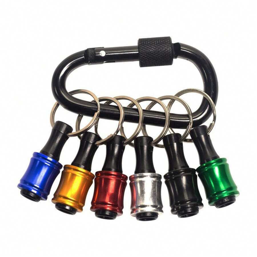 Đầu giữ mũi vít lục giác 1/4 inch, thích hợp cho mũi khoan va đập, thanh nối dài móc khóa, thiết kế tháo lắp nhanh, dễ thay thế, đầu giữ mũi vít, có thể dùng để cất giữ dụng cụ và làm quà tặng trang trí nhà cửa. - Nhiều màu - Xem 1
