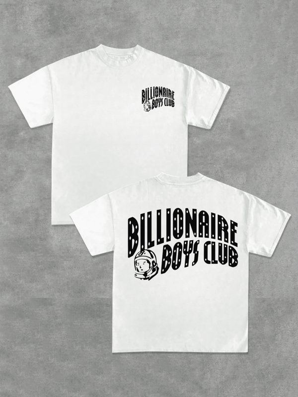220g Men 1Pcs Casual Comfortable 100% Cotton Double - Sided Digital Printing T - Shirt With Billionaire Boys Club Style