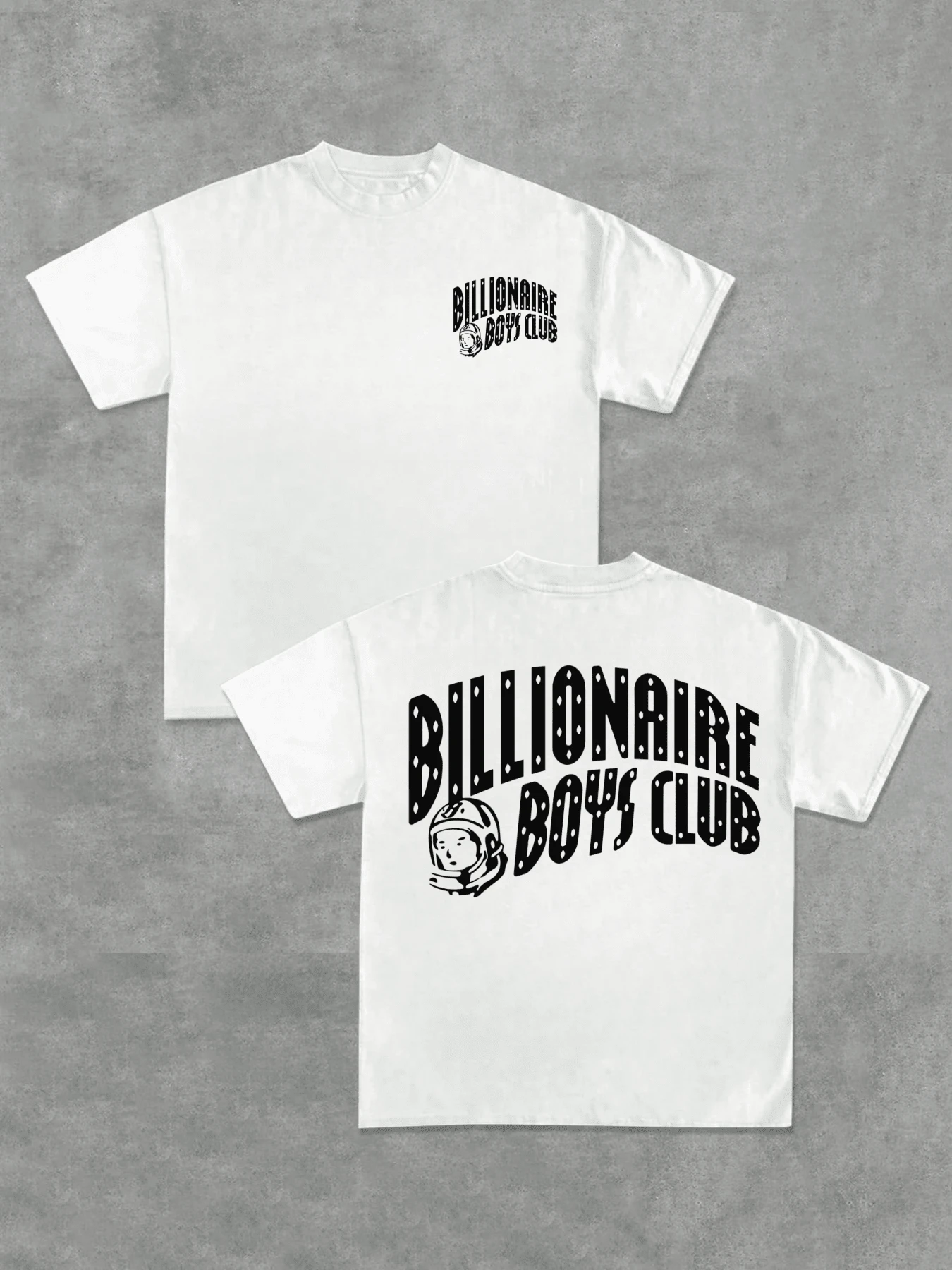 220g Men 1Pcs Casual Comfortable 100% Cotton Double - Sided Digital Printing T - Shirt With Billionaire Boys Club Style - 白色 - 查看 1