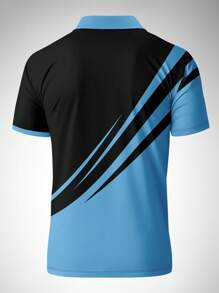 Men's Striped Casual Commuter Short Sleeve Polo Shirt, Spring/Summer - Nhiều màu - Xem 3