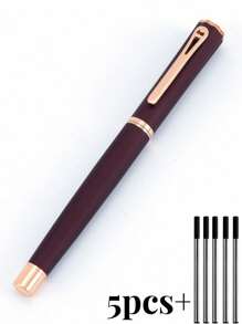 [Customized] High Quality Business Office Ball Pen Set In Gift Box, Includes 2 Refills, Daily Writing, Signing, Gifting For Father's Day, Thanksgiving, Christmas, Birthday, Friends, Relatives, Leaders, Colleagues Back To School