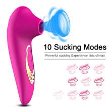 Rose Sex Toys For Women Masturbation 10 Modes Sucking Sucker Vibrator Silicone G-Spot Massager Rechargeable Clitoral Stimulator Vibrating Clitoris Stimulations