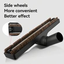 E.LUO Szczotka do odkurzacza z włosia końskiego – 12 cali szerokości, głowica obrotowa 360° do podłóg drewnianych, pasuje do modeli Eureka, Dirt Devil i innych, uniwersalna, zamienna, do odkurzaczy warsztatowych Oreck - Wielokolorowe - Zobacz 7