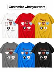 Camiseta de manga corta deportiva de corte slim personalizable para mujer - elige entre gráficos temáticos divertidos y agrega tu texto personalizado para un diseño impreso totalmente personalizado, elegante y cómodo