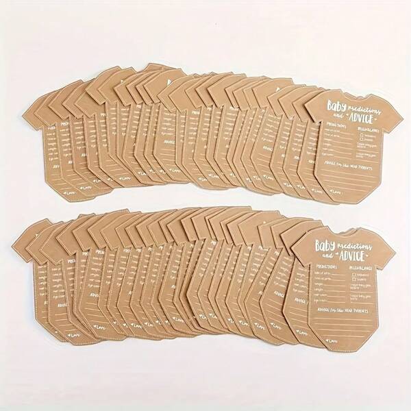 25/50pcs Baby Shower Prediction & Advice Cards, Baby Shower Party Decoration Supplies, For Gender Reveal And Baby Shower Decorations
