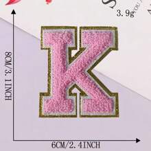 8CM Patch Letters For Clothes Alphabet Sticky Letter Clothing Bags Jacket Iron On Letter Emblems Chenille Patches For DIY MC006 - Multicolor - View 33