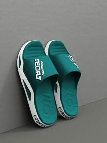 Men's Spring To Summer Fashion Slippers, Casual Open Toe Wear-Resistant Sandals, Suitable For Indoor, Outdoor, Beach, Shower, Walking, Bathroom, Household, Unisex, Shower Shoes - Multicolor - View 23