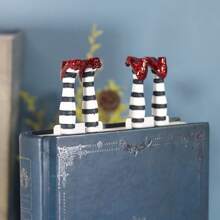 1pc Creative 3D Shaped Bookmark, Made Of PVC Material, Fun & Cute Bookmark With English Text, Allows Self-Design, DIY Accessory For Readers & Book Lovers, Book Decor, Book Stand Gifts Birthday Graduation
