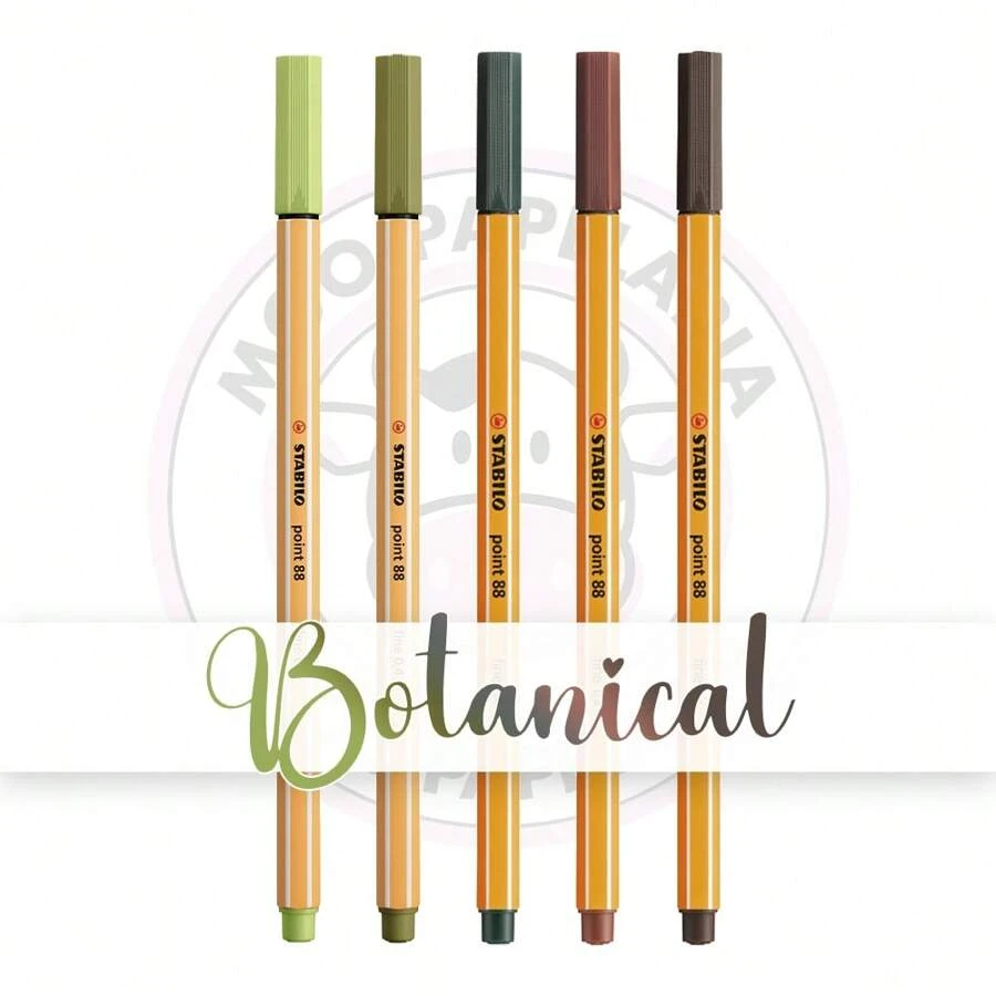 Stabilo 0.4mm Point 88 Hydrographic Pen Kit - Botanical - Kit 5 UNIT - 均碼 - 查看 1