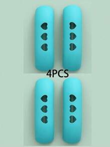 Funda de silicona para el asa de ollas, diseño creativo con detalle de corazón calado, anticalor y antideslizante, protector para el asa de ollas para el hogar, resistente a altas temperaturas y al desgaste, adecuado para cocina y restaurante