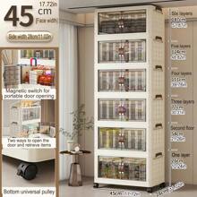 Storage Cabinet Home Organizer Cabinet Folding Clothes Cabinet For Clothes, Snack Storage, Baby Use, No-Installation Required - Multicolor - View 13