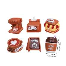 6/12 Stücke Mini Kaffee Kühlschrankmagnet, Cappuccino Kühlschrankaufkleber, Deko für Küche, Wohnzimmer, Tafelwand