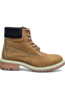 Bota de trabajo de piel con suela antiderrapante - Amarillo - Ver 4