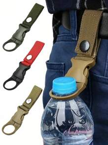 1/2Pcs Water Bottle Buckle, Nylon Webbing Buckle, Hook Strap Clip, Water Bottle Holder, Outdoor Water Bottle Hook, Backpack Hanger, Waistband, Bottle Holder, Camping Cup, Safety Escape Supplies - Multicolor - View 2